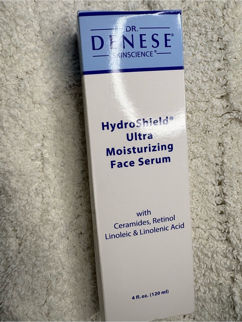Dr. Denese HydroShield Ultra Moisturizing Face Serum — White & Blue
